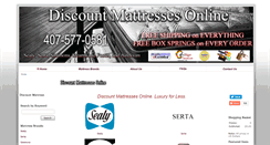 Desktop Screenshot of discountmattressesonline.com